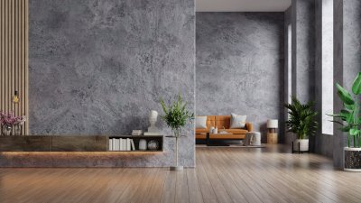 De interieur stappen na het leggen van een goede basis: verschillende materialen